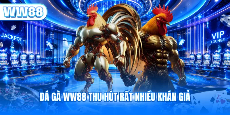 Đá gà WW88 thu hút rất nhiều khán giả