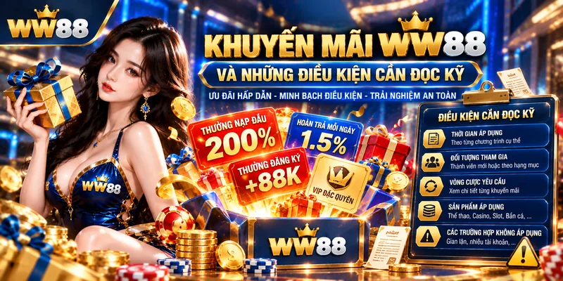 Khuyến mãi quà tặng ngập tràn tại WW88