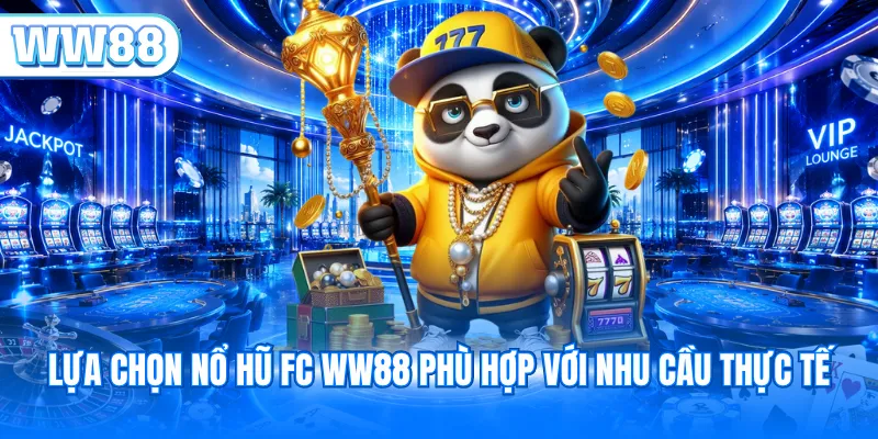 Lựa chọn nổ hũ FC WW88 phù hợp với nhu cầu thực tế