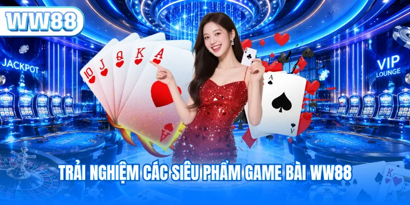 Trải nghiệm các siêu phẩm game bài WW88